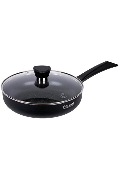 RONDELL RDA-874 Arabesco frying pan 28cm with lid, Black