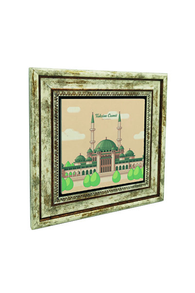 Sadrazam Εκτυπωμένος πίνακας από φυσική πέτρα με εικόνα του Ταξίμ Καμίι 25X25...