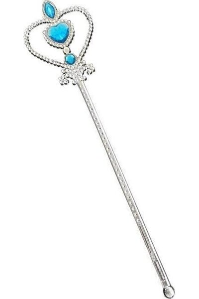 Godan Baghetă de argint cu pietre albastre 32cm
