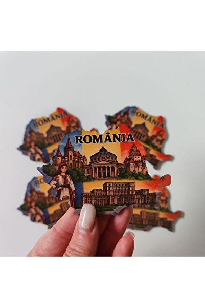 Inedit Print Σετ 5 μαγνητών ψυγείου Ρουμανία SVR76- 9.5x6.5 εκ.