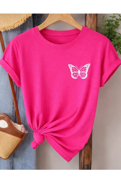 Pink Sky Oversize T-shirt 100% βαμβακερό Unisex Άνετη εφαρμογή Τάση Νέα Σεζόν