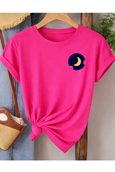 Pink Sky Oversize T-shirt 100% βαμβακερό Unisex Άνετη εφαρμογή Τάση Νέα Σεζόν
