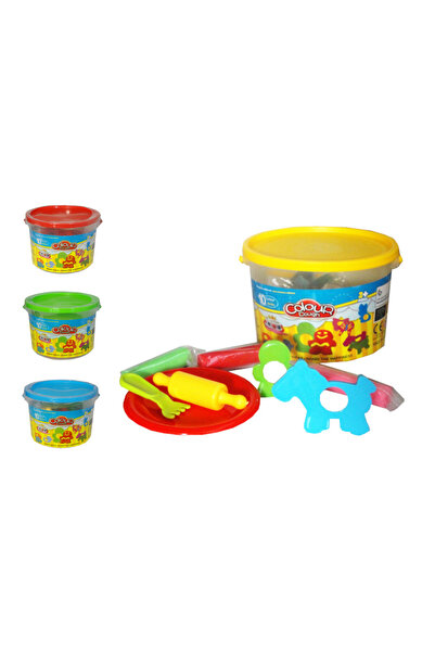 Swede Masă de modelat din plastic cu accesorii, 10 culori MIX