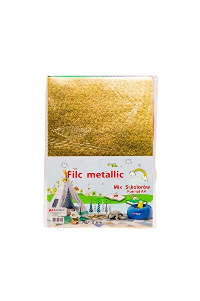 PENWORD Pâslă decorativă A4, metalizată, mix de culori