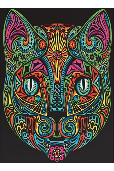 Other Planșă de colorat din catifea 47x35 Pisică