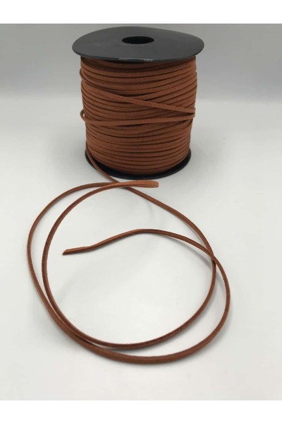 Zeyora Κορδόνι από δέρμα σουέτ μήκους 3 μέτρων, 3 χιλιοστά -, Κορδόνι για χάν...