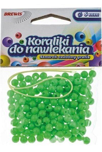 Other Mărgele verzi pentru înșirat + ață 6mm 16g
