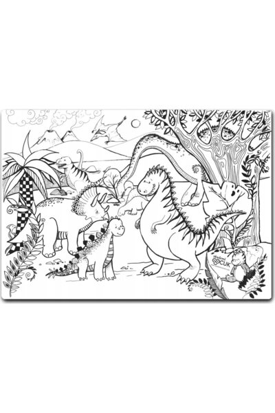 Strigo Transparent mat Dinosaurs Funny Mat