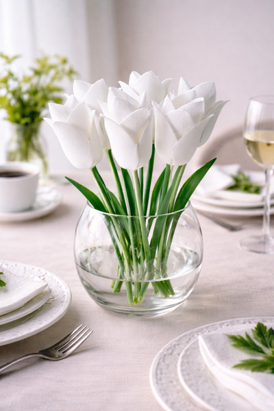 Triforge3D Tulip Design Decorative Napkin Holder – Minimal Desktop Accessory ...