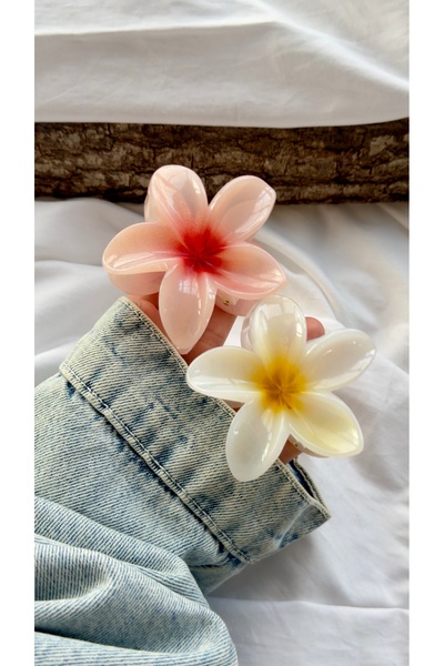 YOYYO Κίτρινο και πράσινο της μέντας Σετ με δύο κλιπ μαλλιών Lotus - Τροπικά ...