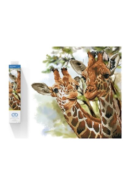 diamond dotz Diamond embroidery Giraffes 48x48cm DD8017