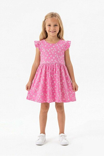 bunny hopp Φόρεμα για κορίτσια με μοτίβο λουλουδιών και μανίκια πεταλούδα - 1...