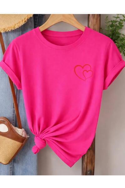 Pink Sky Oversize T-shirt 100% βαμβακερό Unisex Άνετη εφαρμογή Τάση Νέα Σεζόν