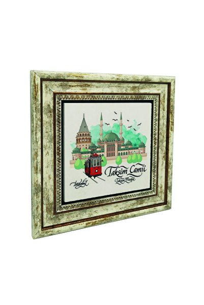 Sadrazam Εκτυπωμένος πίνακας από φυσική πέτρα με εικόνα του Ταξίμ Καμίι 25X25...