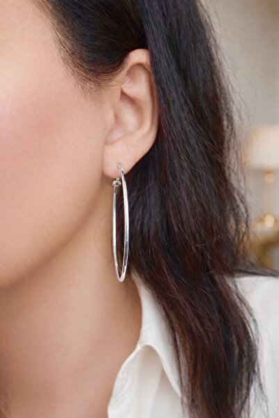 SEHERDEN Classic Hoop Style Women's Earrings with Silver and Gold Color Optio...