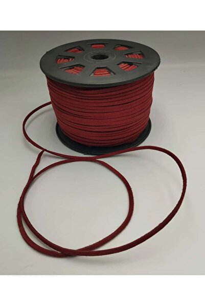 Zeyora Κορδόνι από δέρμα σουέτ μήκους 3 μέτρων, 3 χιλιοστά -, Κορδόνι για χάν...