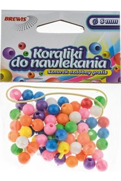 Other Mărgele multicolore pentru înșirat + șnur 8mm 16g