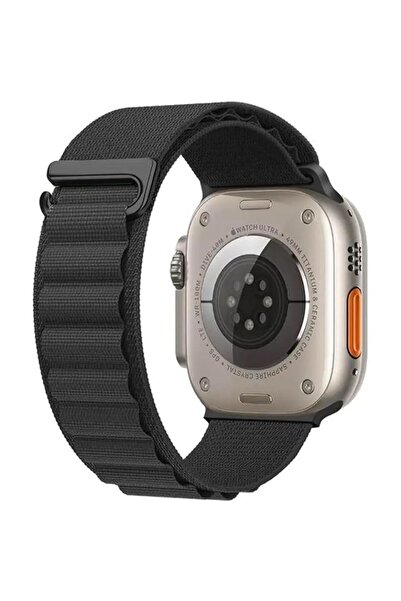 Orso Λουράκι Alpine Nylon Loop Black Apple Watch 44/45/46/49mm