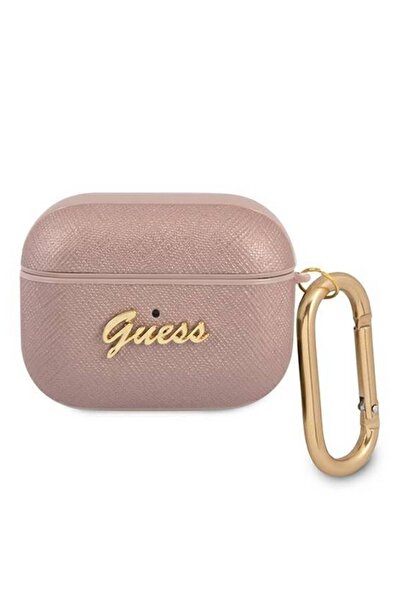 Guess Θήκη AirPods 3 Saffiano Script Metal Pink