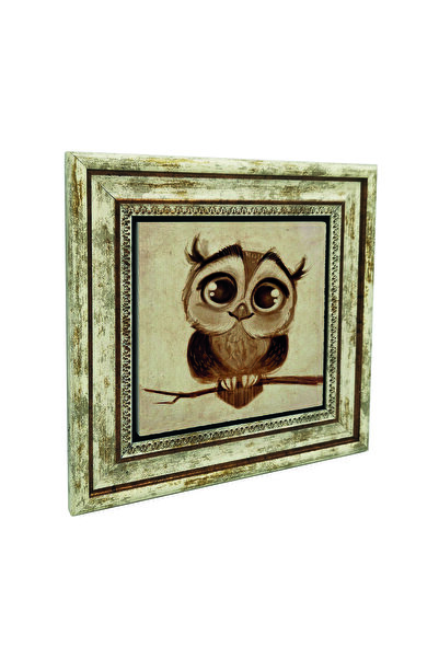 Sadrazam Εκτύπωση Κουκουβάγιας σε Φυσική Πέτρα 25X25KRG-163