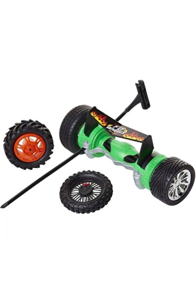 Jakks Pacific 4 anvelope + roți volante Turbo Launcher, verzi, pentru băieți,...