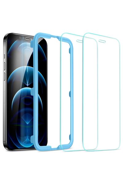 ESR Premium Quality Tempered Glass iPhone 12 Pro Max (2-Pack With Easy Instal...