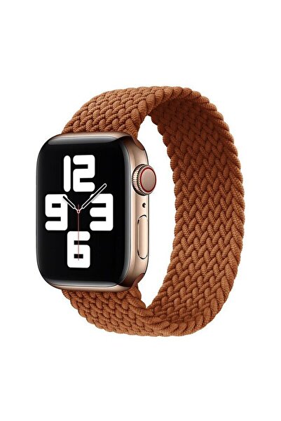 Orso Hera Braided Camel Λουράκι για Apple Watch 44/45/46/49mm (Size: M)