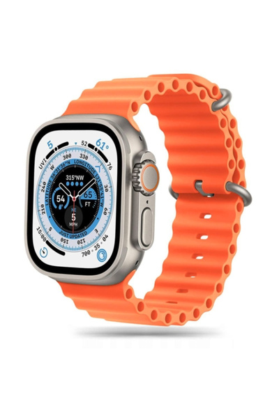 Orso Deluxe Sport Silicone Orange Λουράκι Apple Watch 44/45/46/49mm