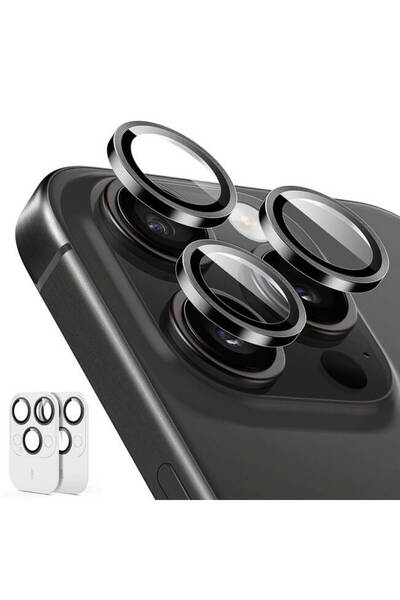 ESR Armorite Tempered Glass Camera Lens Black iPhone 15 Pro/15 Pro Max