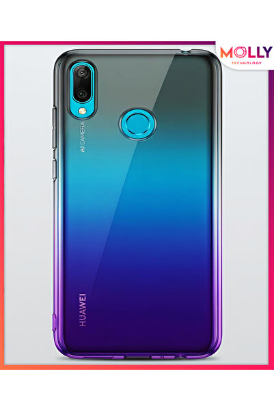 Molly HUAWEİ Y7 2019 İçin Midnight Aura Çift Renkli Şeffaf Silikon Kılıf