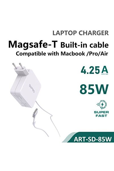 SiPro Siipro Φορτιστής MacBook Magsafe 2 T-Tip 85W White