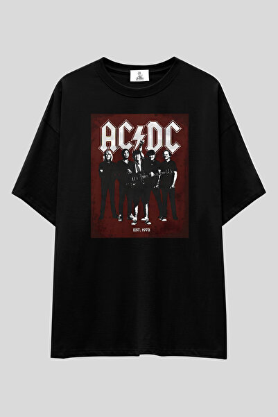 UmbraWear تي شيرت AC/DC Rock Band للجنسين |   تي شيرت مصنوع من القطن بنسبة 10...