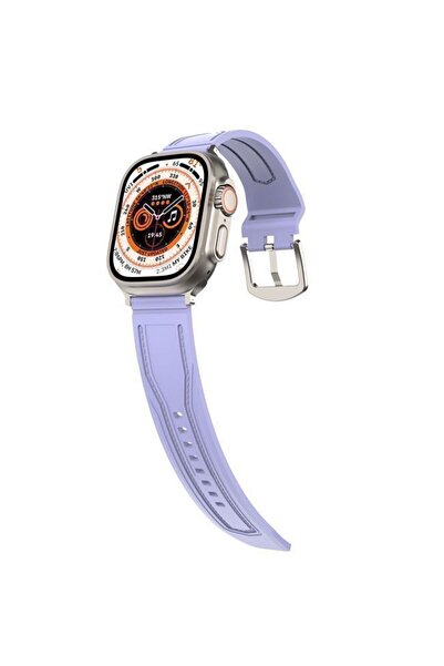 Orso OrsoBand Πρέμιουμ Σιλικόνη με Ύφασμα Βιολετί για Apple Watch 44/45/46/49mm