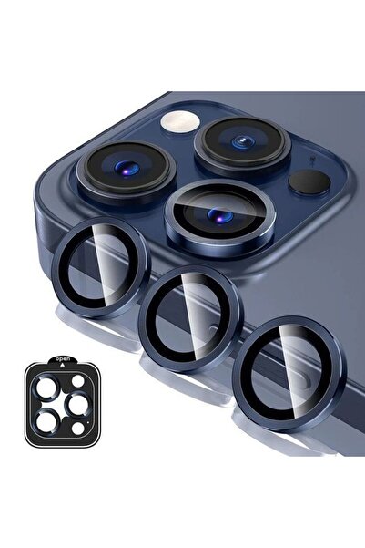 Orso Lens Camera Tempered Glass Blue iPhone 15 Pro/15 Pro Max