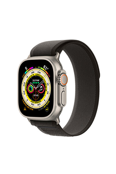 WIWU Λουράκι Trail Loop Μαύρο/Γκρι Apple Watch 38/40/41/42mm Σειρά 10 2024
