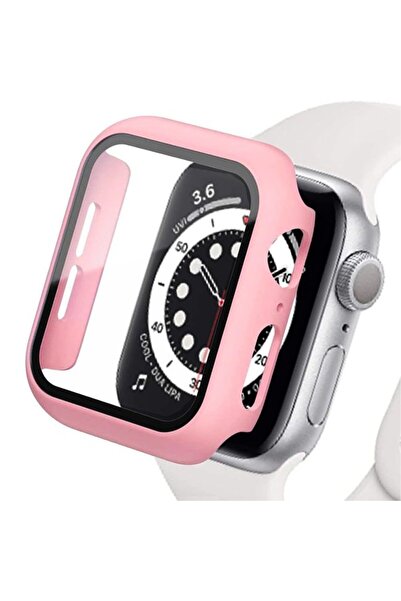 Orso Θήκη 2-in-1 Hard Frame Pink + Tempered Glass Apple Watch 46mm