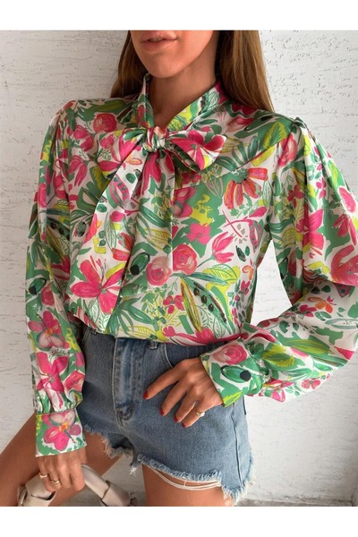 Iuliashop Cămașă multicoloră de damă Esra - S