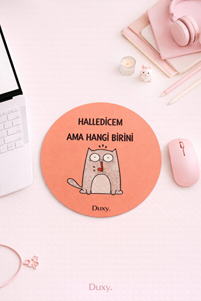 Duxy Espirili Rubber Mouse Pad, 19 cm, Αντιολισθητική βάση, Άνετο και μαλακό ...