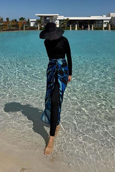 Şulemoda Giyim Παρεούλα Τριπλό Μαγιό Σαξ