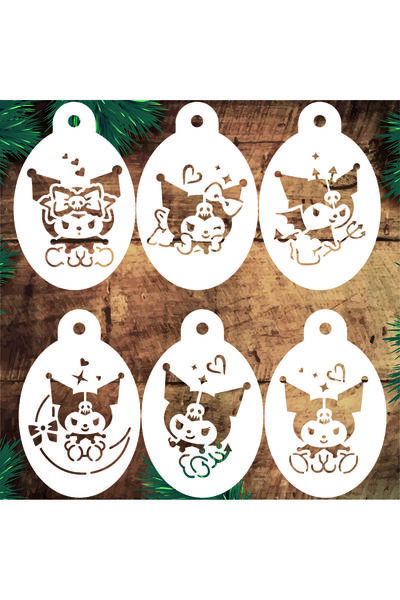 STENCİLTASARIM Stencil Tasarım Ç085 Çocuk Stencil Seti SET76 Yüz Boyama, Past...