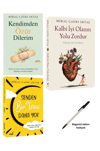 İndigo Kitap Kendimden Özür Dilerim / Kalbi iyi olanın yolu zordur / Senden b...