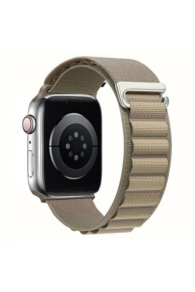 Orso Αλπικό Νάιλον Λουράκι Θηλιάς Λαδί για Apple Watch 44/45/46/49mm