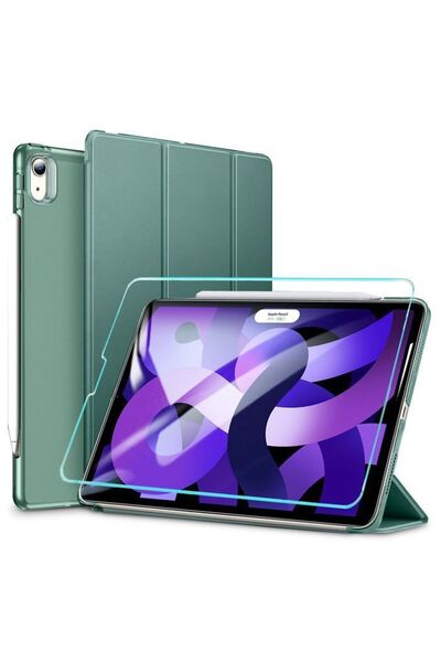 ESR Set Ascend Trifold Case Cactus Green + Tempered Glass iPad Air 4/5