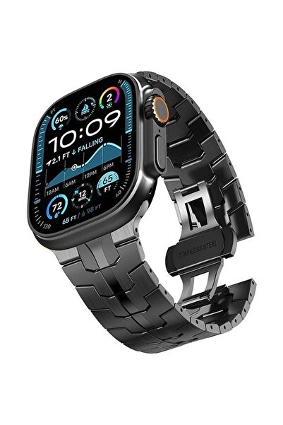 Orso OrsoBand Μεταλλικό Βραχιόλι TitanForce Μαύρο για Apple Watch 38/40/41/42...