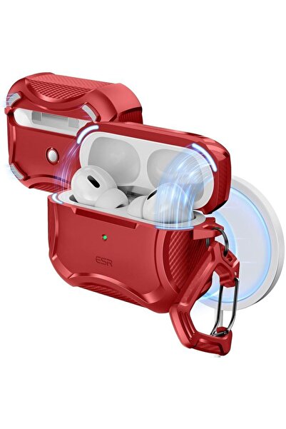ESR Θήκη AirPods Pro 1/2 Cyber Armor Case Red (Magsafe Compatible)
