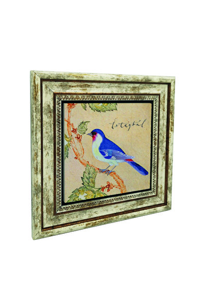 Sadrazam Εκτυπωμένος πίνακας με σχέδιο Πουλιού Μπουλμπούλας σε φυσική πέτρα 2...