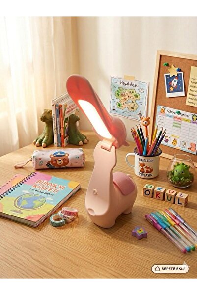 Lamp Masa Lambası Kablosuz Ledli 2 renk Şarjlı model 4