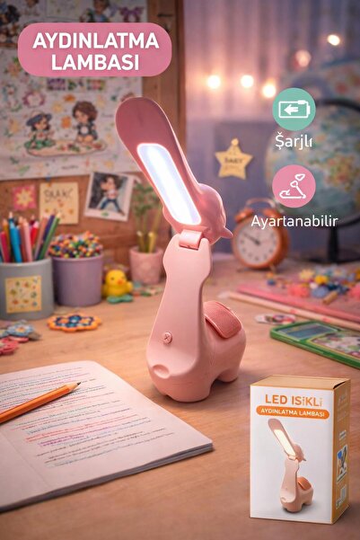 Lamp Masa Lambası Kablosuz Ledli 2 renk Şarjlı model 7