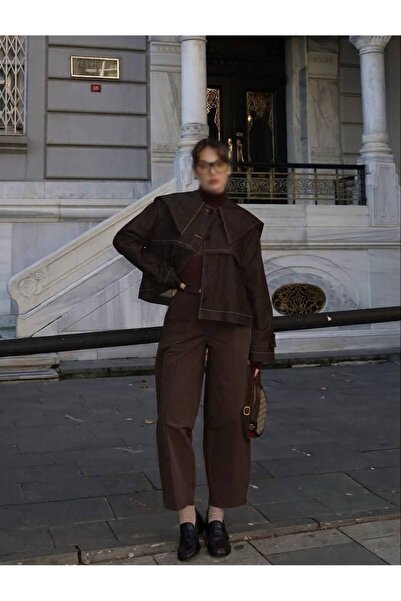 fera butik Women's Belted Baggy Pants