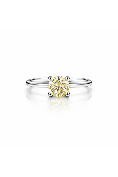 KLAZOJEWELRY 925 Ayar Gümüş Üzeri Yüksek Kalite Rodyum Kaplama Sarı Renk Tekt...